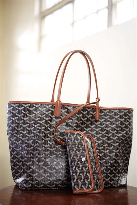 goyard chevron st. louis pm black tan|GOYARD Chevron St. Louis PM Black and Tan .